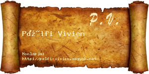 Pálfi Vivien névjegykártya
